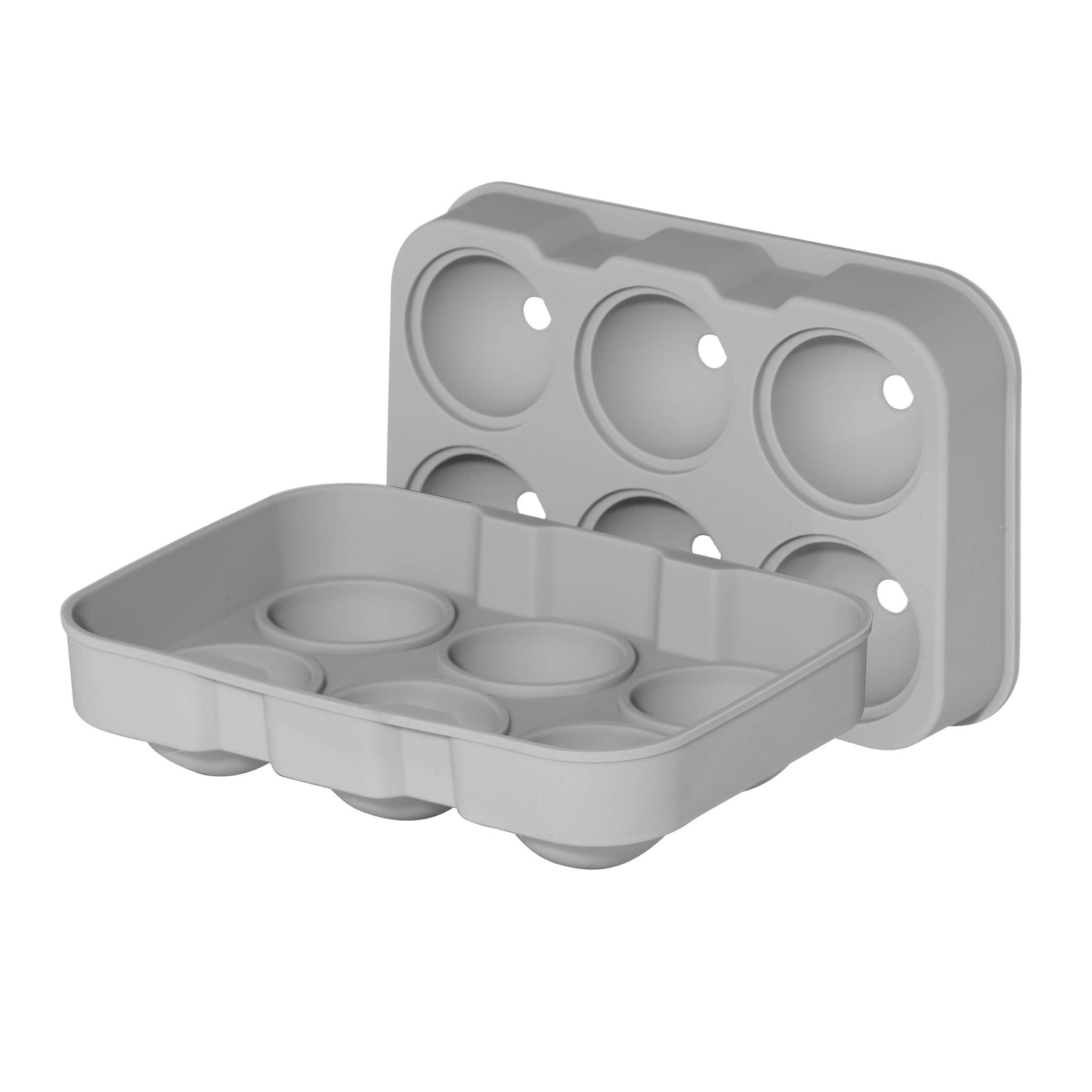 Ice Tray 6 Large Balls - Gray