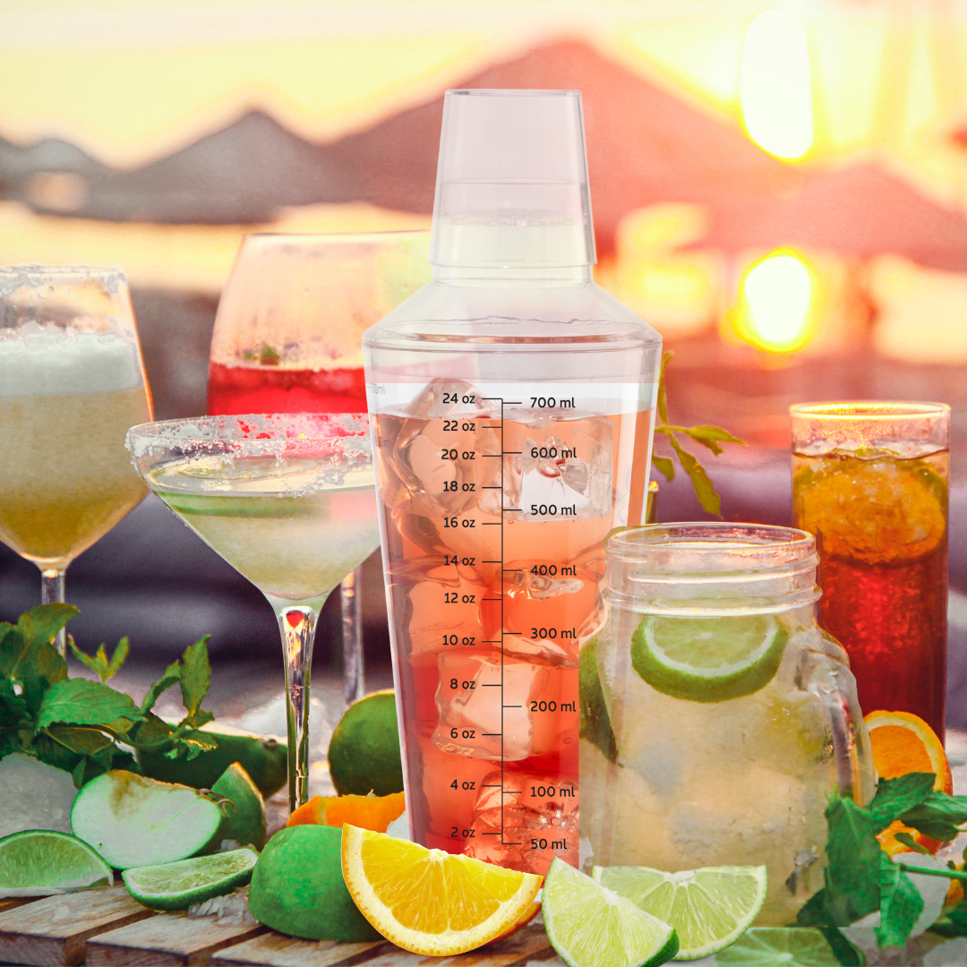 Cocktail Shaker, 24oz Clear