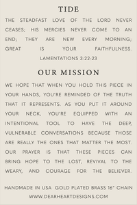 Tide | Christian Necklace | Gift Jewelry | Lamentations