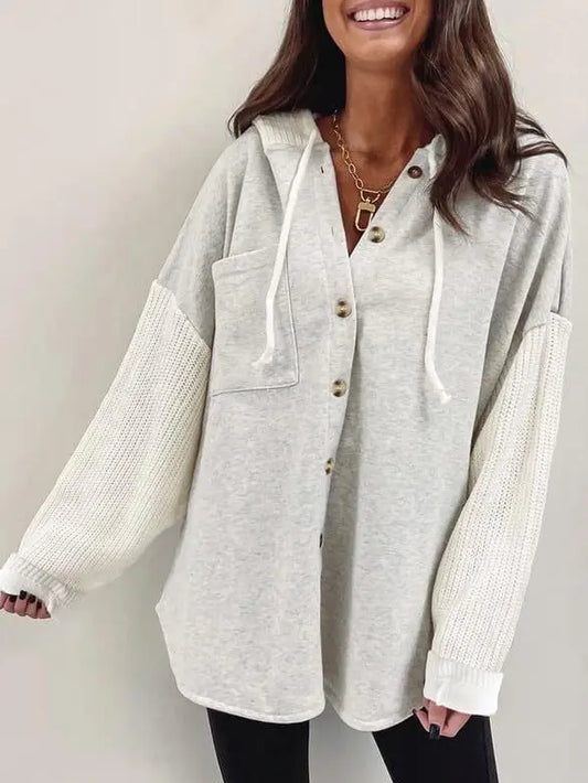 Colorblock Hoodie Sweatshirt with Hood