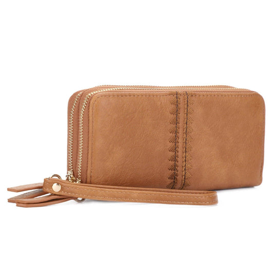 Sherrie Double Zipper Wallet
