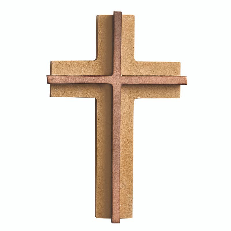 Scalloped Edges Double Layered Cross