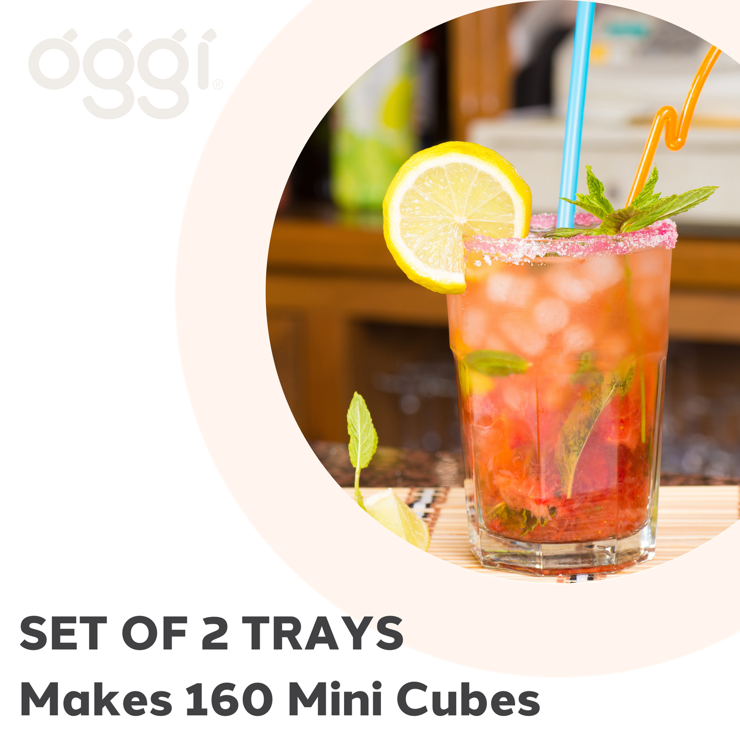 Ice Trays - Set of 2 Crushed - Gray