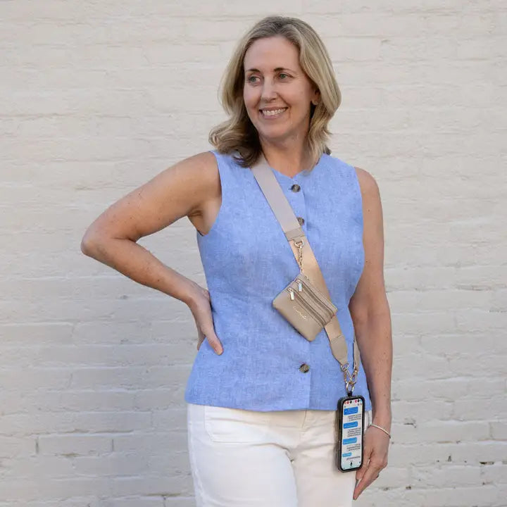 Clip & Go Strap with Pouch - Neutral Collection