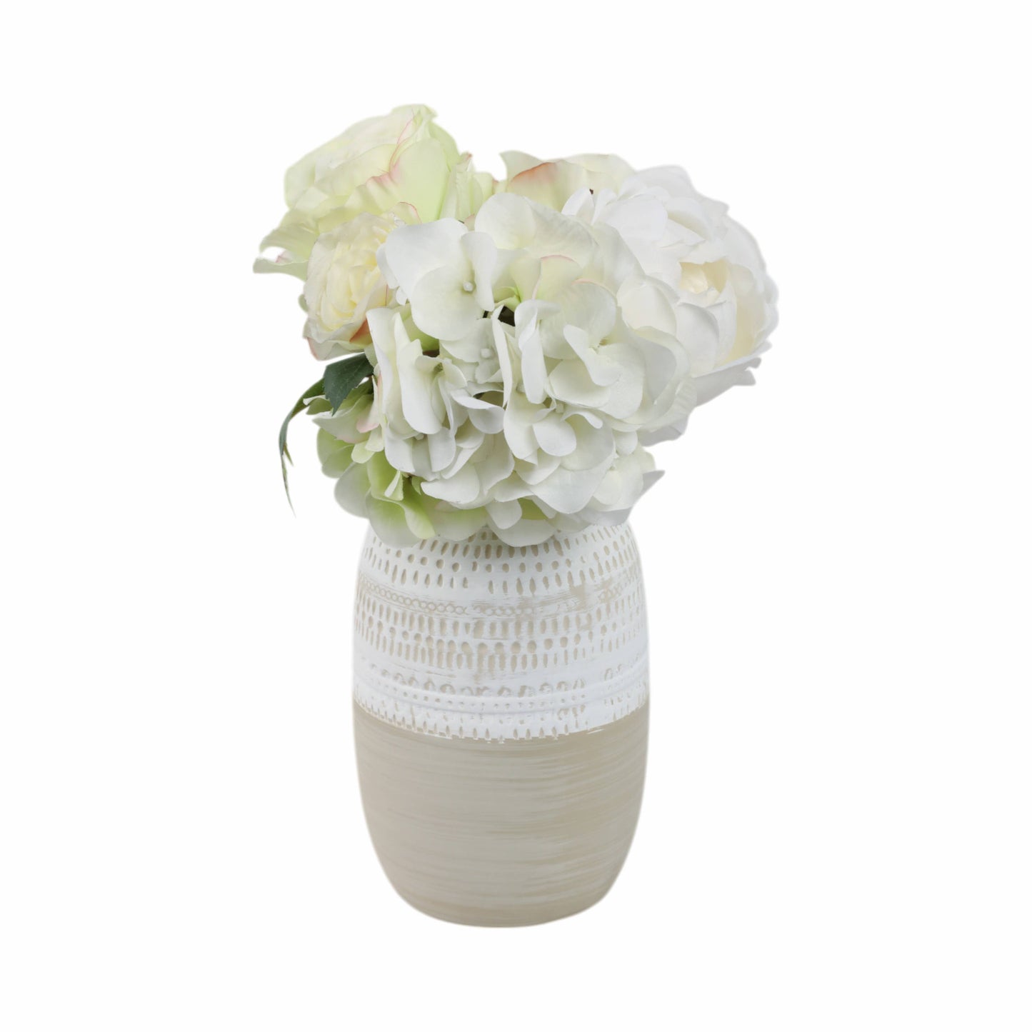 Ivory/Beige Ceramic Tribal Texture
