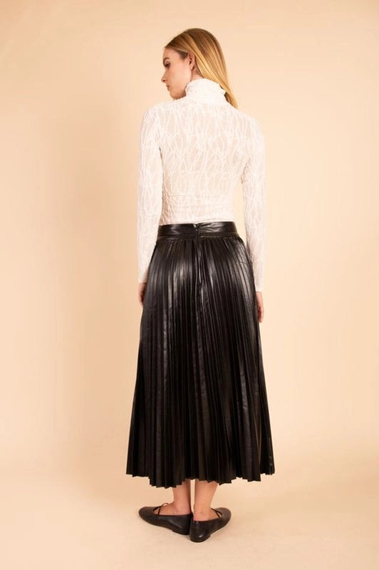 Tiffton Faux Leather Skirt