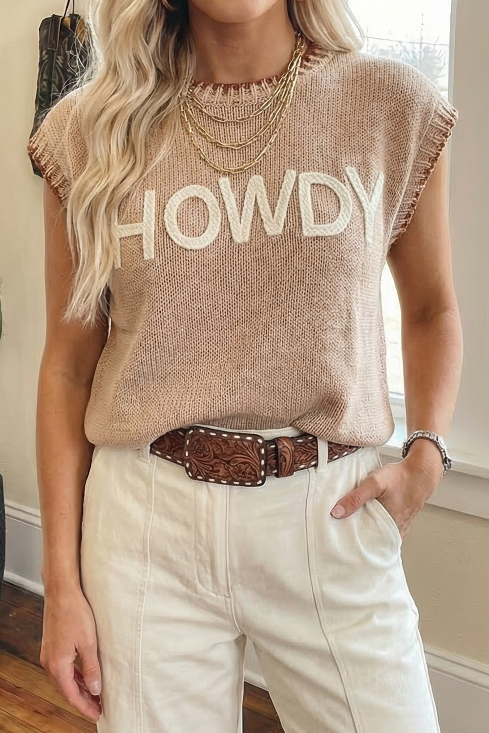Howdy Embroidered Tank