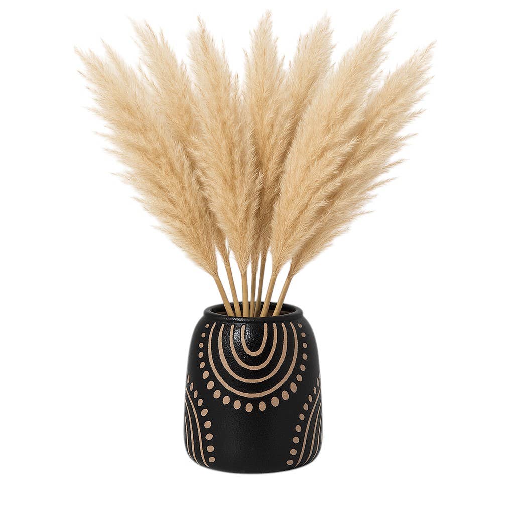 Black/Tan Ceramic Modern Tribal Arch