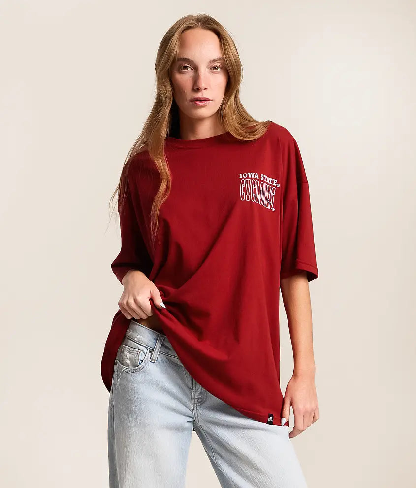 Iowa State Embroidered Billboard Oversized Tee