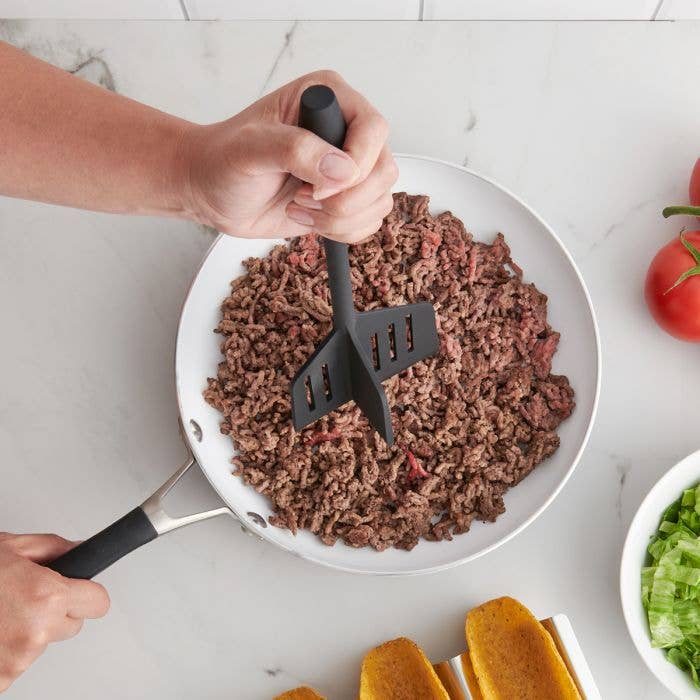 HIC Kitchen Ground Meat Chopper & Turner