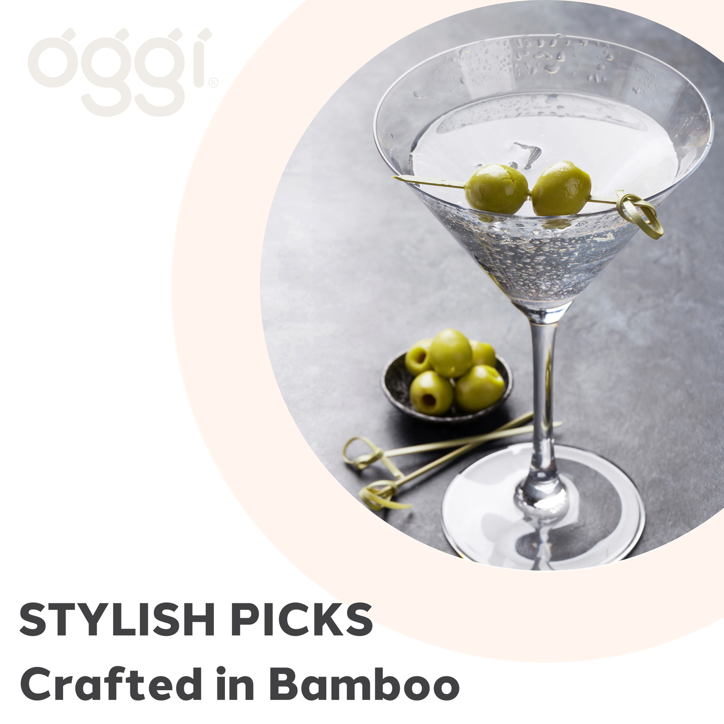Cocktail Picks 25 pc Bamboo - 4.25" / 11 cm