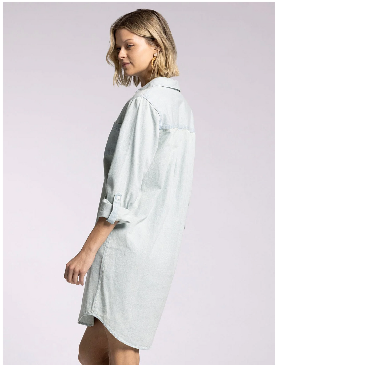 Fatina Light Wash Denim Dress