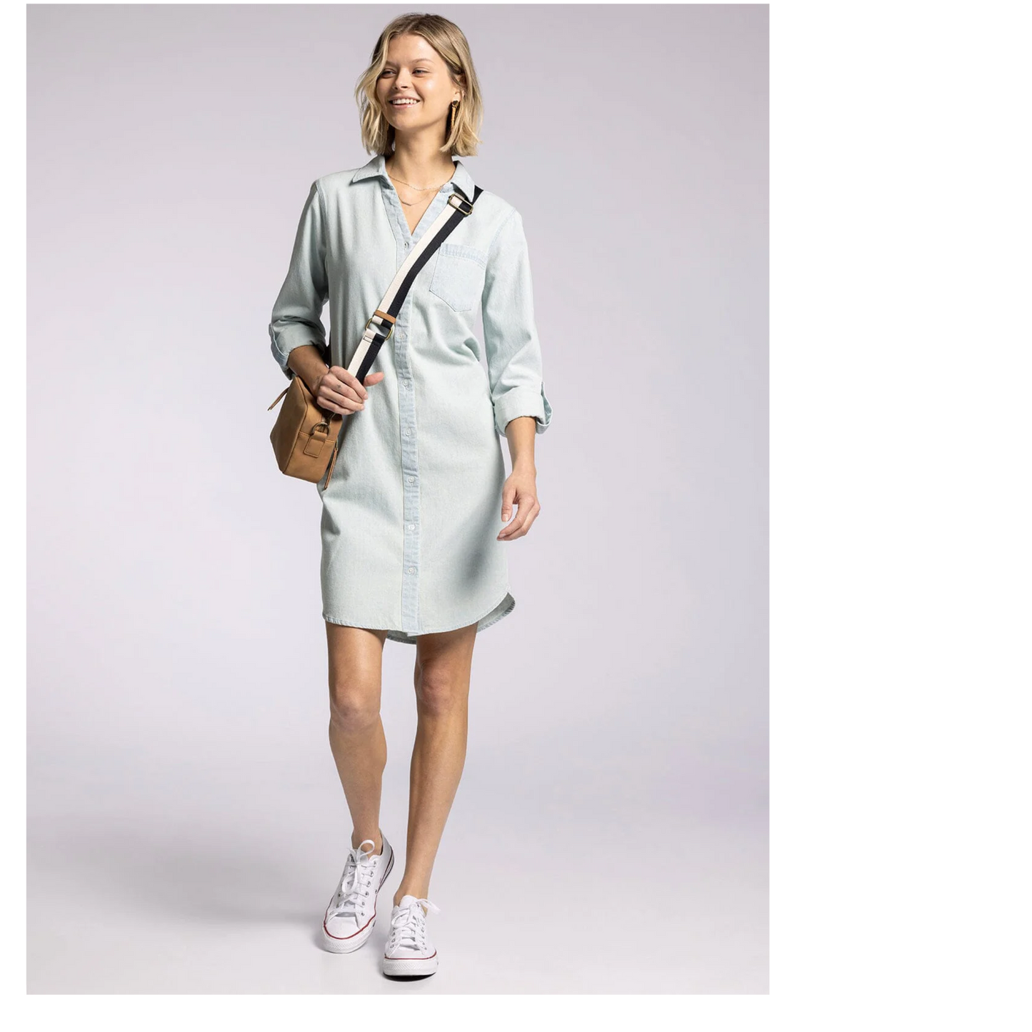 Fatina Light Wash Denim Dress