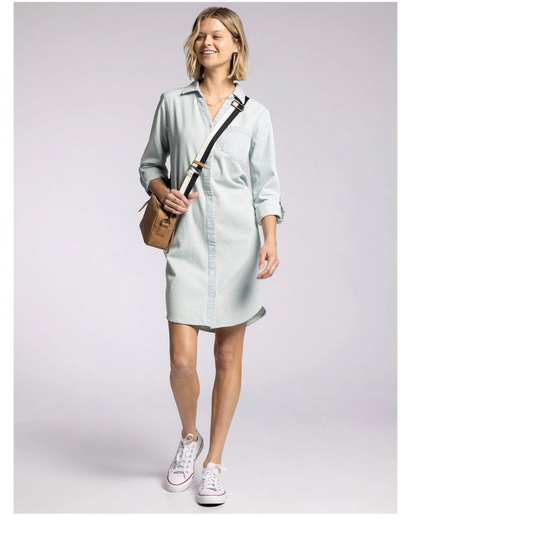 Fatina Light Wash Denim Dress