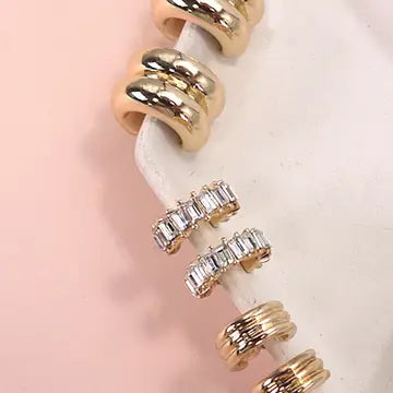 Baguette stone Earrings