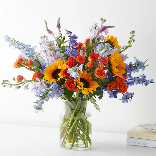 Mom's Golden Hour Floral Arrangement