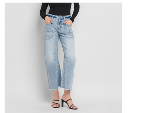 Heroine Super High Rise Barrel Jeans