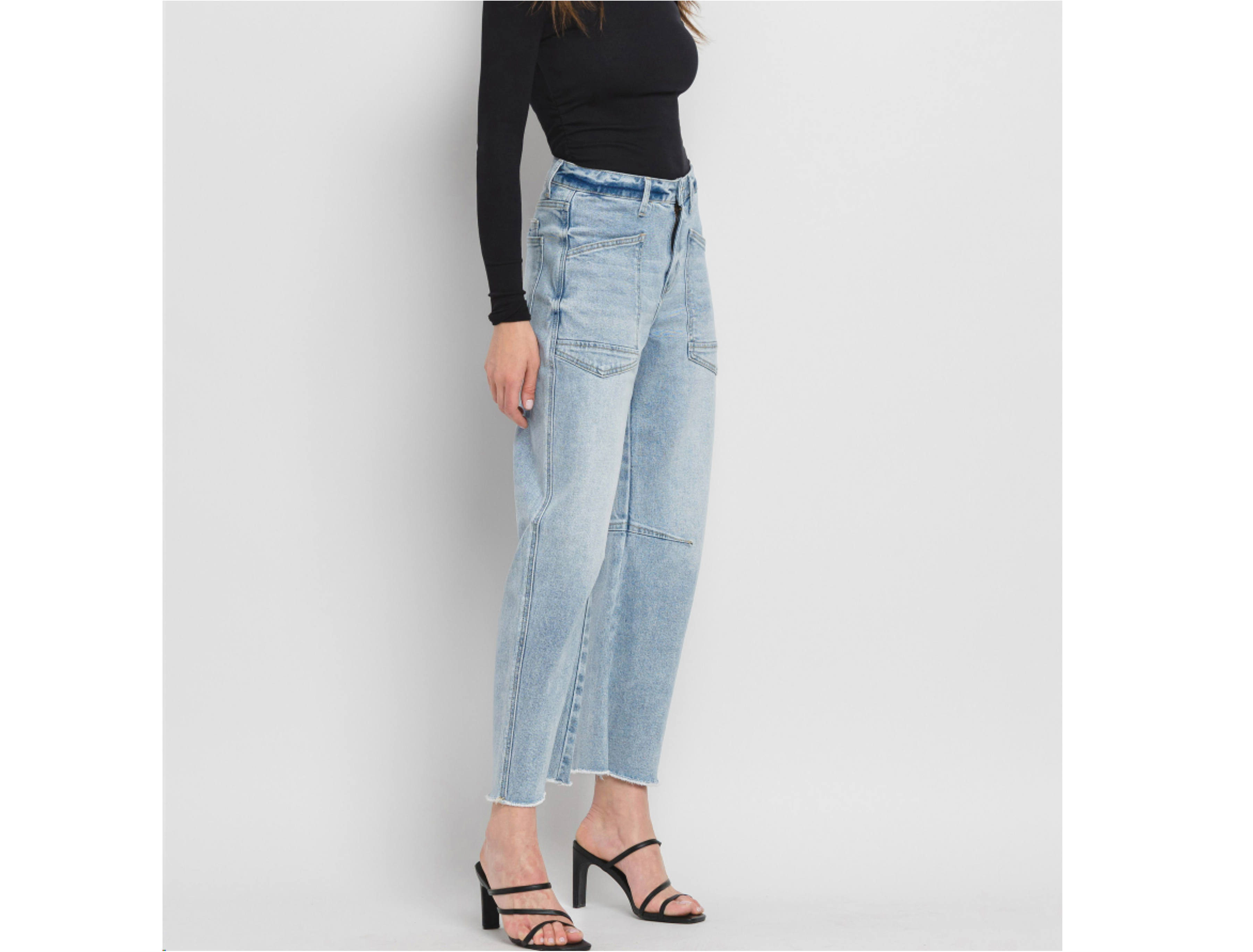 Heroine Super High Rise Barrel Jeans