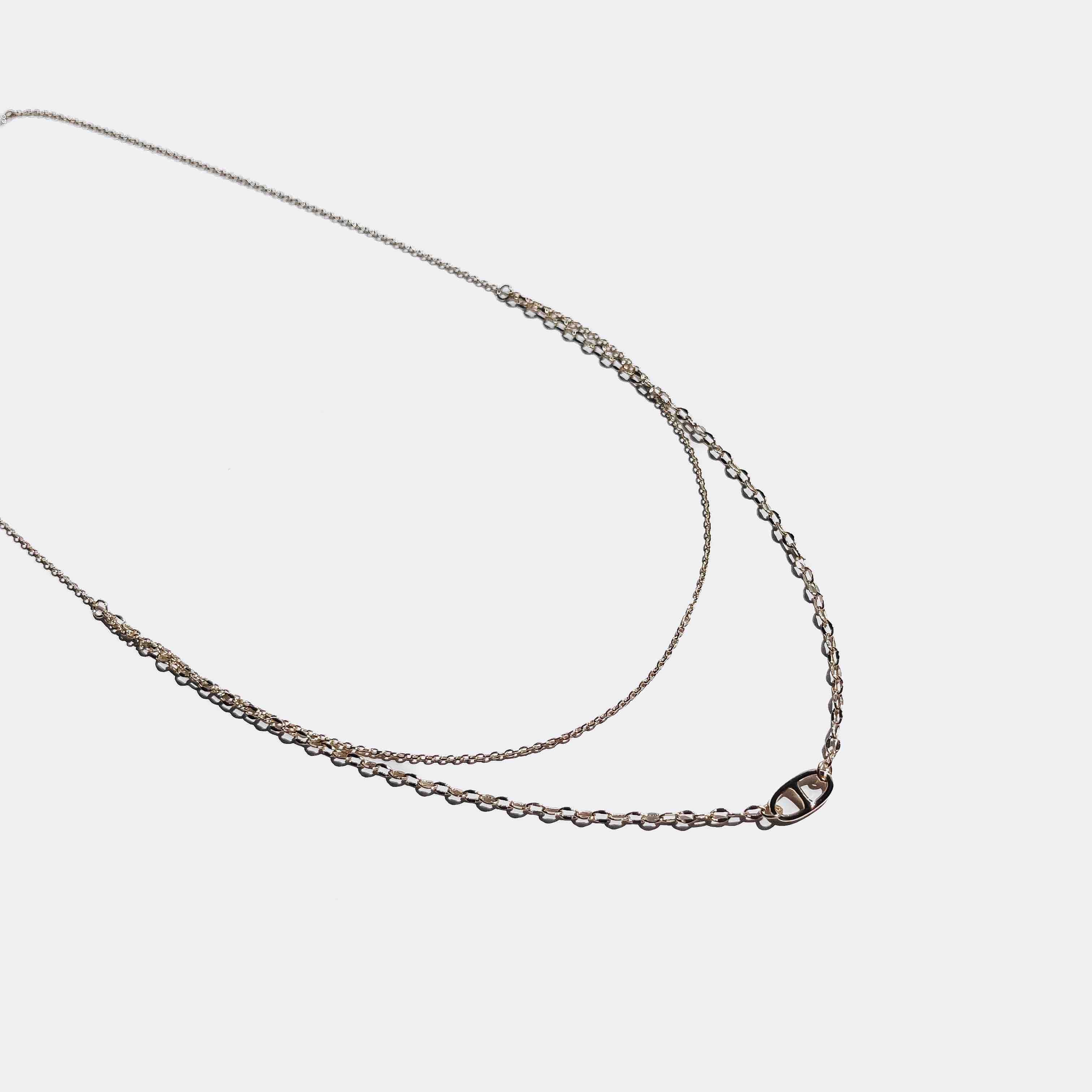 Parker Oval Pendant Layered Necklace