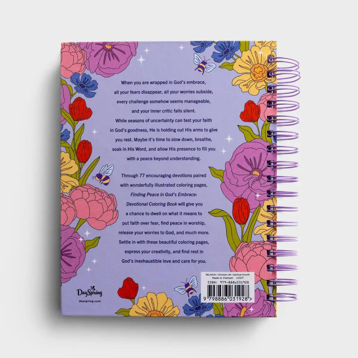 Finding Peace in God's Embrace: Devotional Coloring Book