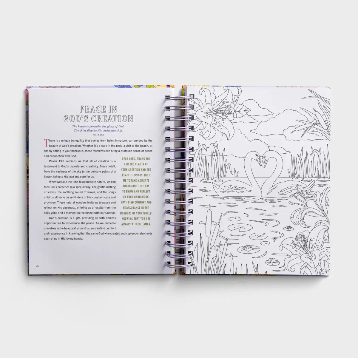 Finding Peace in God's Embrace: Devotional Coloring Book