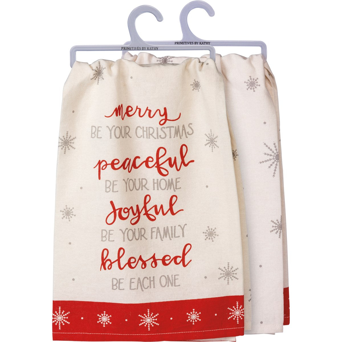 Kitchen Towel - Merry Peaceful Joyful Blessed