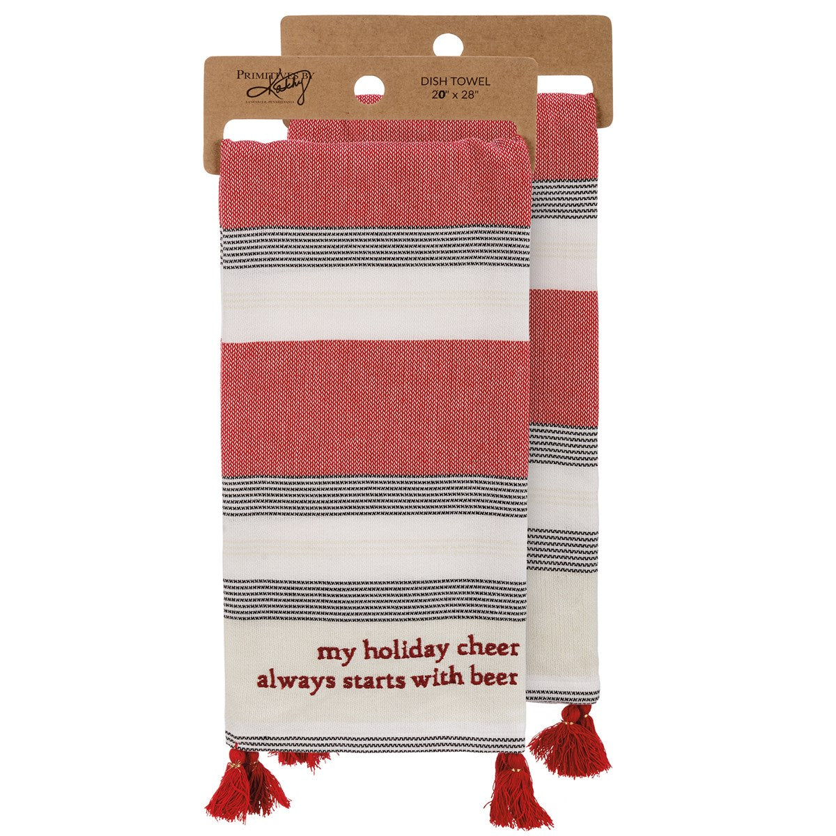 Kitchen Towel - My Holiday Cheer Starts With Beer