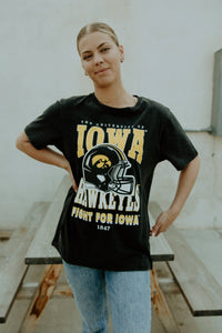 U of Iowa Murray Hippie Helmet - Comfort T-Shirt