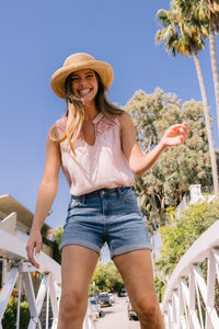 Midrise Cuffed Shorts