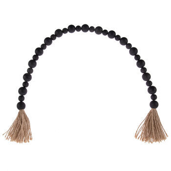 Wood Beads w/ tassels.