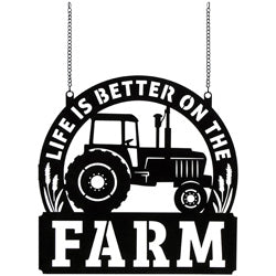 Better on the Farm Metal Garden Flag