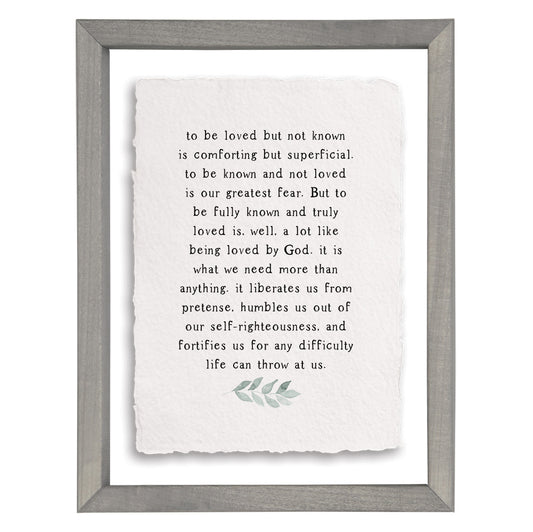 To Be Loved