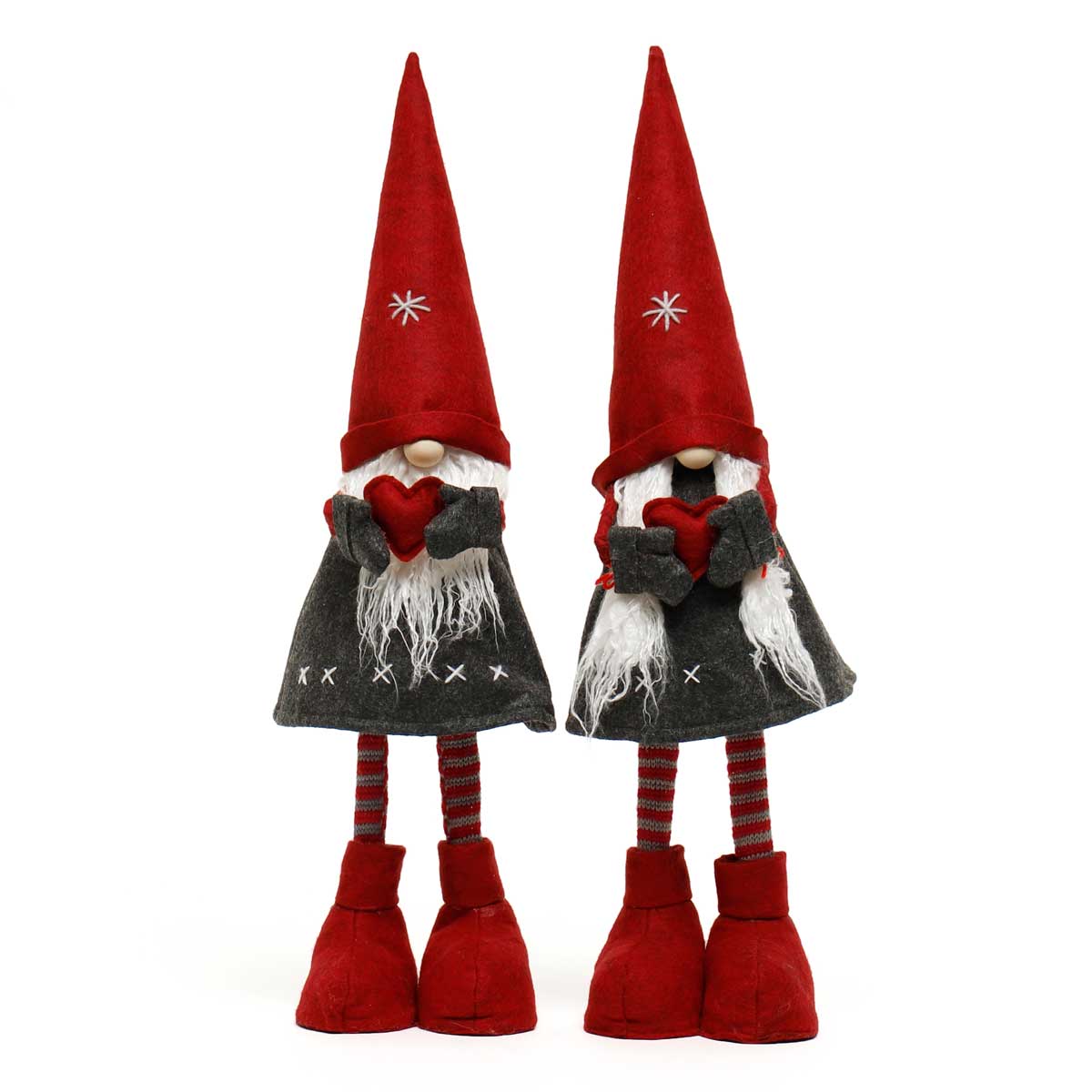 Bouncy Snowflake Heart Gnome