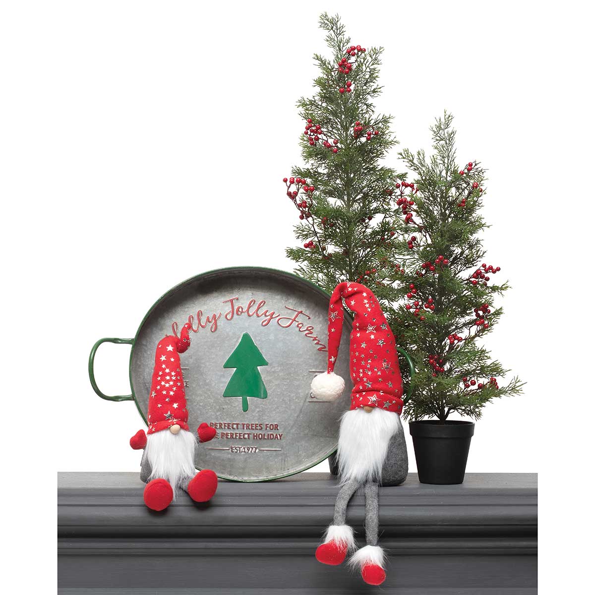 Holly Jolly Metal Tray