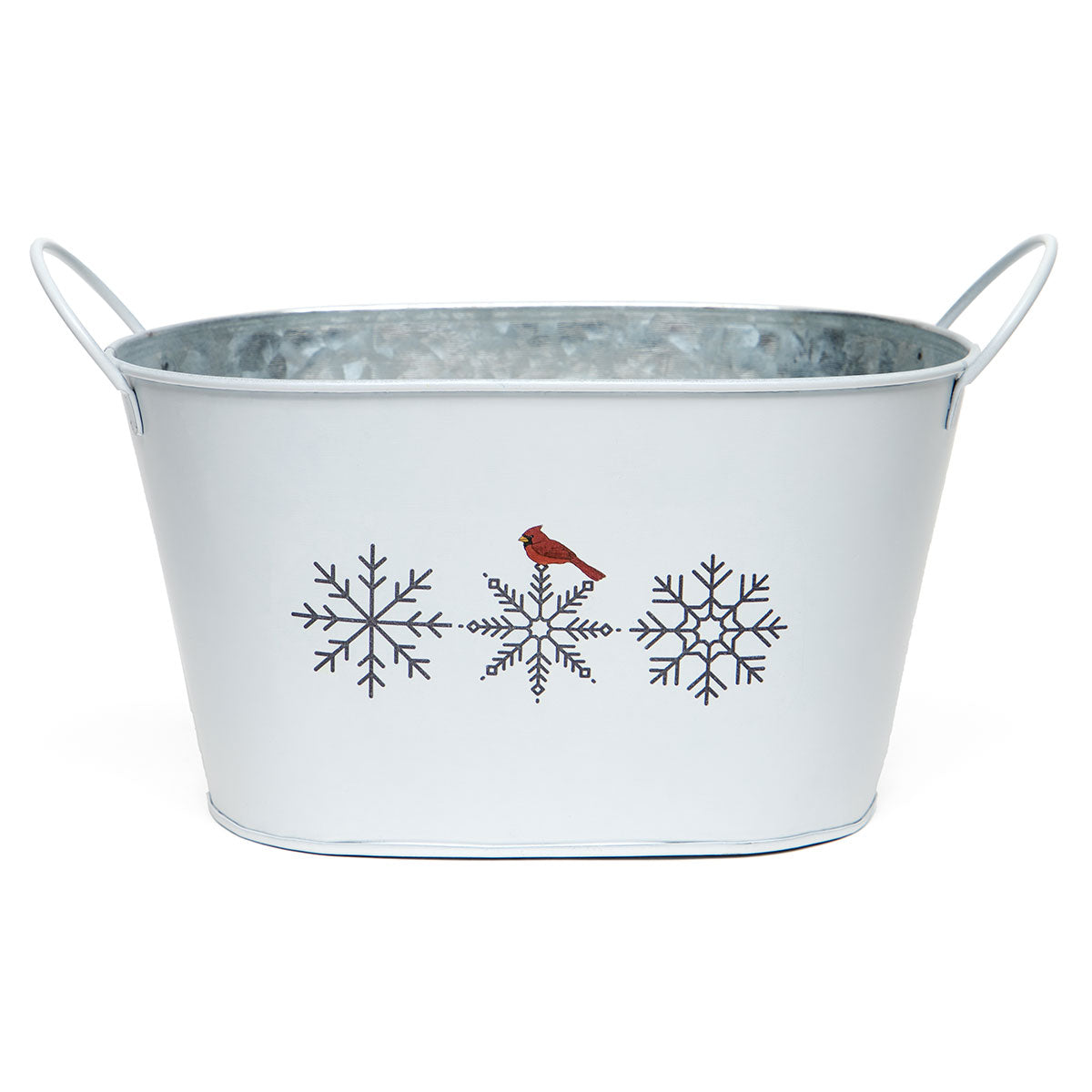 Cardinal Snowflake Container