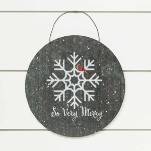 So Very Merry Metal Sign