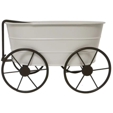 Metal Floral Wagon